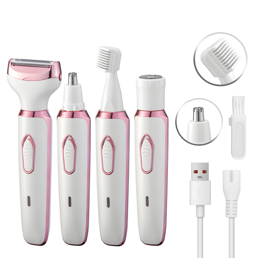 Avelune 4-in-1 shaver and interchangeable heads